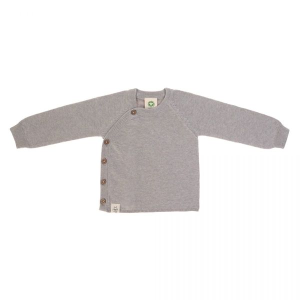 Lässig Sweater - Knitted Kimono GOTS - gray (Gris)