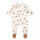 Lässig Baby Schlafanzug mit Füßen GOTS - beige (Ecru)