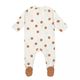 Lässig Baby Schlafanzug mit Füßen GOTS - beige (Ecru)