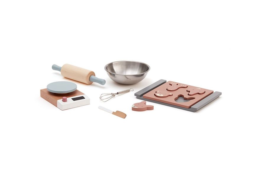 Kids Concept Set de pâtisserie pour enfants - brun/bleu (00)