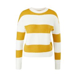 Q/S designed by Knit sweater with block stripes - yellow/beige (02G0)