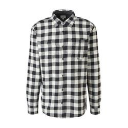 Q/S designed by Regular: shirt with a checked pattern - black (03N0)