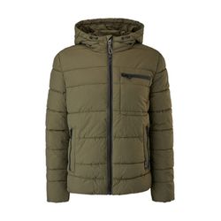 Q/S designed by Quilted jacket with hood - green (7934)