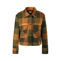s.Oliver Red Label Jacket with a check pattern - orange/green (79N0)