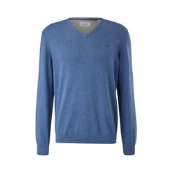 s.Oliver Red Label Regular fit: fine knit sweater - blue (57W1)