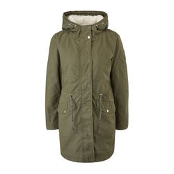 Q/S designed by Cotton coat with removable lining - green (7934)