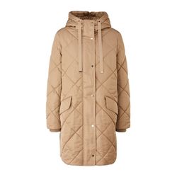 s.Oliver Black Label Quilted coat with zipper hood - brown (8455)