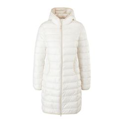 Q/S designed by Quilted coat with hood - beige (8014)