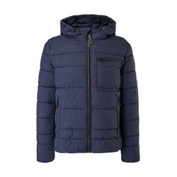 Q/S designed by Quilted jacket with hood - blue (5958)