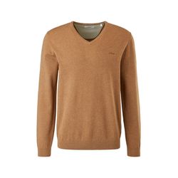 s.Oliver Red Label Regular fit: fine knit sweater - brown (84W1)