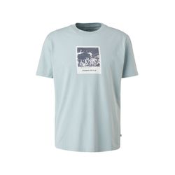 Q/S designed by T-shirt avec impression sur le devant - bleu (72D0)