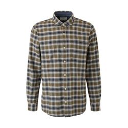 s.Oliver Red Label Regular fit: twill check shirt  - green (78N6)