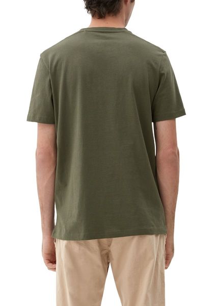 s.Oliver Red Label Regular fit: T-Shirt mit Label-Print - grün (79D1)