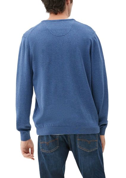 s.Oliver Red Label Regular fit: fine knit sweater - blue (57W1)