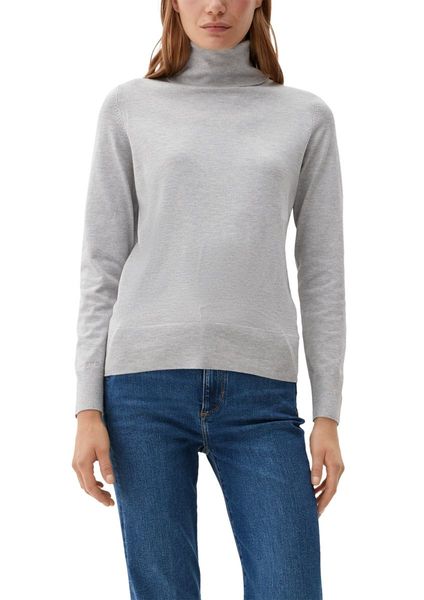s.Oliver Red Label Fine knit turtleneck sweater - gray (9400)