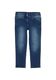 s.Oliver Red Label Slim : pantalon avec délavage - bleu (57Z2)