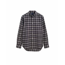 Gant Regular fit cotton oxford plaid shirt - blue (433)
