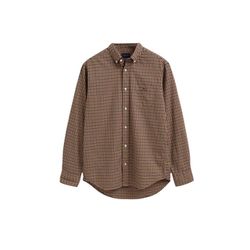 Gant Regular fit gingham twill shirt - brown (256)