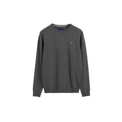 Gant Super Fine Lambswool Round Neck Sweater - gray (92)