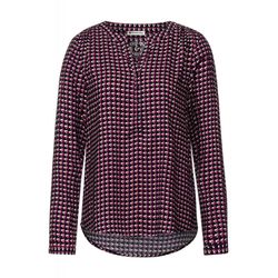 Street One Blouse with houndstooth pattern - pink (34243)