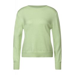 Street One Rolled edge collar sweater - green (13978)
