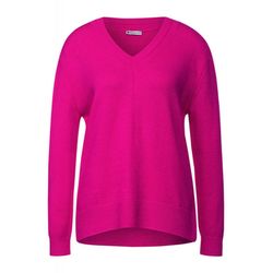 Street One Pullover mit V-Ausschnitt - pink (14250)