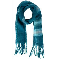Street One Cosy Big Check Scarf - blue (34413)