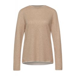 Street One Long sleeve shirt in solid color - beige (14131)