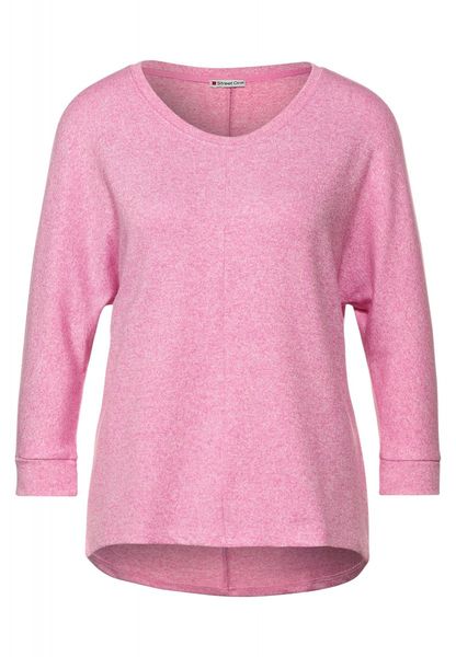 Street One Shirt in Melange Optik - pink (14249) - 34