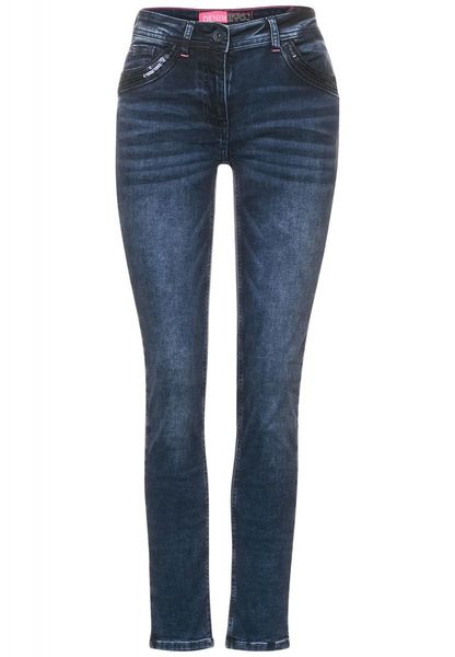 Cecil Loose Fit Jeans - Scarlett - blau (13379)