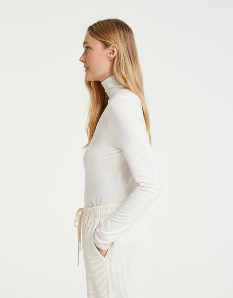 Opus Turtleneck sweater - Sariette - white (1004)