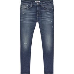 Tommy Jeans Austin Slim Tapered Jeans im Used Look - blau (1A5)