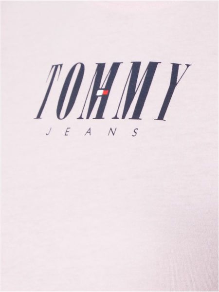 Tommy Jeans Essential Rippstrick-Tanktop mit Logo  - pink (TOB)