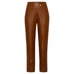More & More Faux Leather Pants - brown (0253)