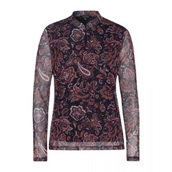 More & More Mesh shirt with paisley print - red/orange/purple/brown/blue (4375)