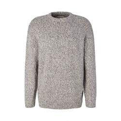 Tom Tailor Denim Chunky knit sweater in melange look - white (30880)