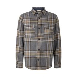 Tom Tailor Loose overshirt with check pattern - beige (30755)