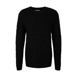 Tom Tailor Denim Cable knit pullover - black (29999)
