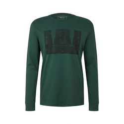Tom Tailor Denim T-Shirt manches longues imprimées - vert (30024)