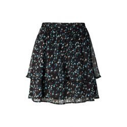Tom Tailor Denim Flowing chiffon mini skirt - black/blue (30708)
