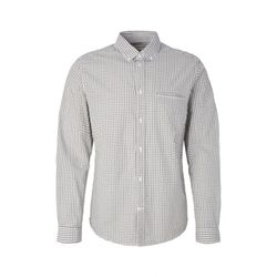 Tom Tailor Regular fit: check shirt - white (30761)
