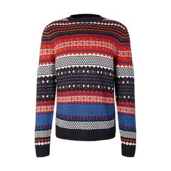 Tom Tailor Knitted jacquard pullover - blue (30798)
