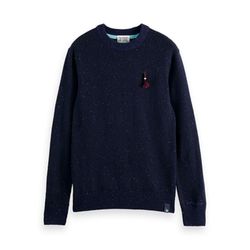 Scotch & Soda Speckled wool-blend pullover - blue (217)