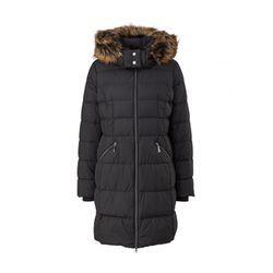 comma Quilted coat with detachable hood - black (9999)
