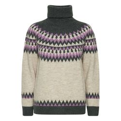 ICHI Knitted sweater - Ihpovoke  - purple/beige (1304011)
