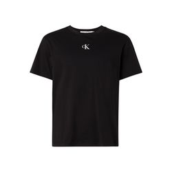 Calvin Klein Jeans Streifen Colorblock T-Shirt - schwarz (BEH)
