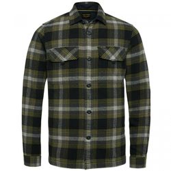 PME Legend Long sleeve shirt with check pattern - black/green (999)