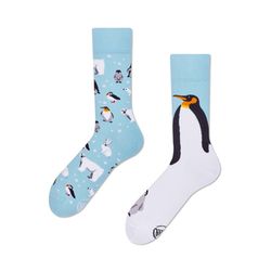 Many Mornings Socks - Frosty Friends - white/blue (00)