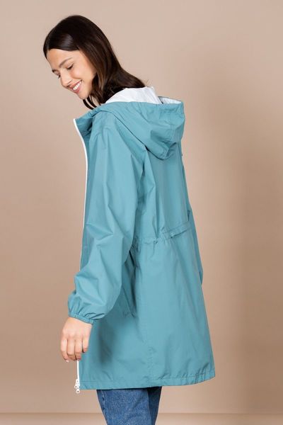 Flotte Waterproof jacket - unisex - blue (Emeraude)
