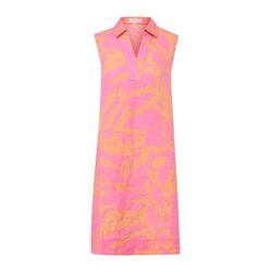 s.Oliver Red Label Linen dress with V-neck   - pink/orange (44A3)